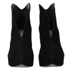 Alaïa Black Leather Ankle Boots