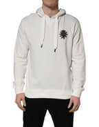 Dolce & Gabbana White Cotton Hooded Sweatshirt Sweater