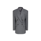 Brunello Cucinelli Gray Virgin Wool Blazer