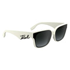 Karl Lagerfeld White Acetate Sunglasses