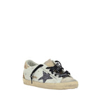 Golden Goose White Calf Leather Bos Taurus Low Top Sneakers