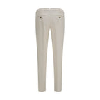 Brunello Cucinelli White Cotton Casual Pants