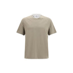 Brunello Cucinelli Bicolor Cotton T-Shirt