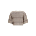 Brunello Cucinelli Beige Cotton Cardigan