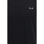 Comme Des Garçons Play Black Cotton T-Shirt