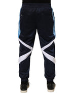 Dolce & Gabbana Blue White Drawstring Jogger Sweatpants Pants