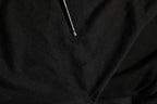 Dolce & Gabbana Black Silk Long Sleeves Draped Blouse Top