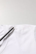 Scervino Street White Crew Neck Short Sleeves Embellished T-shirt