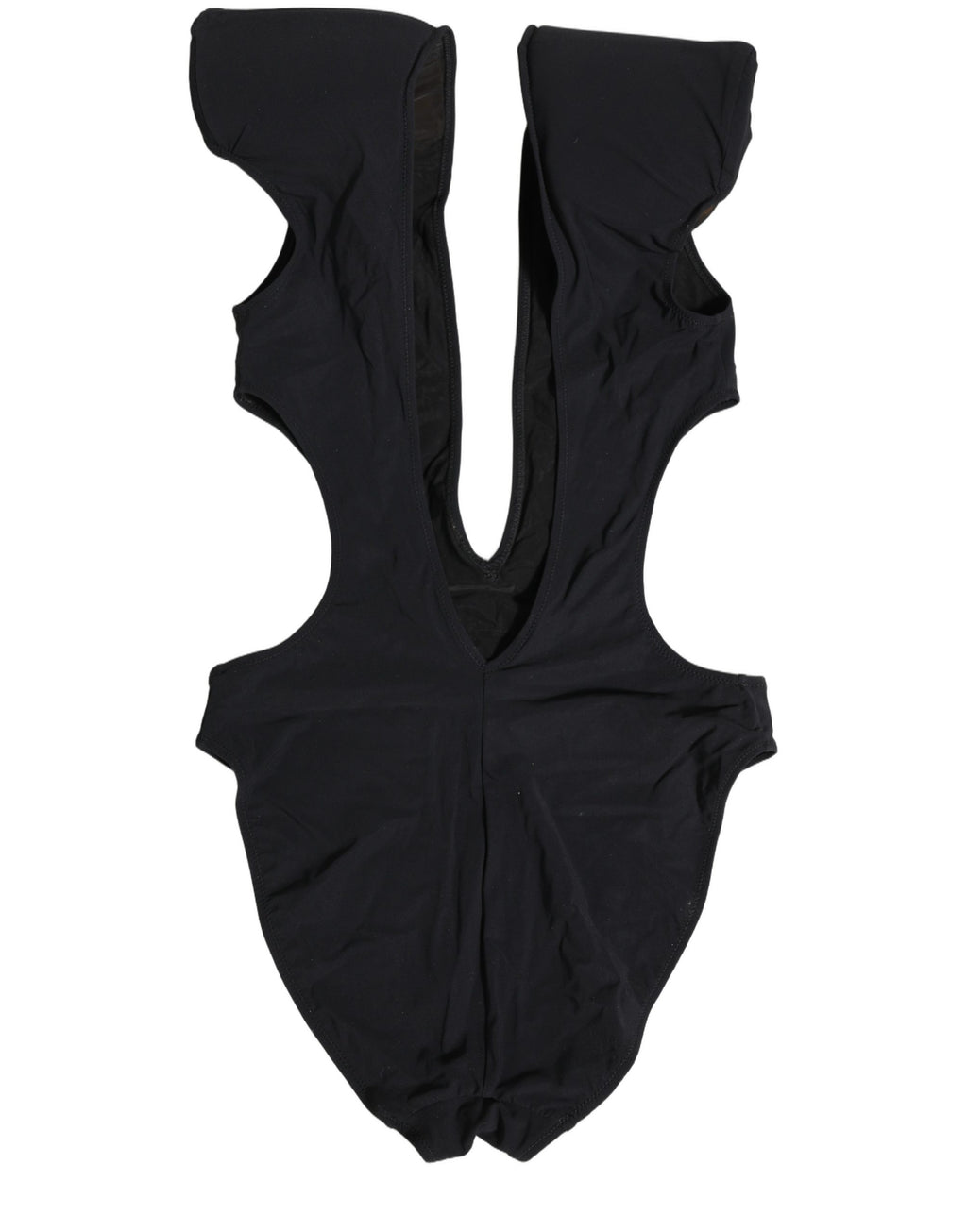 Dolce & Gabbana Black Logo Embellished Cutout One Piece Swimwear