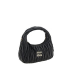 Miu Miu Black Calf Leather Bos Taurus Handbag