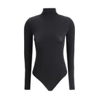 Wolford Black Cotton Bodysuit