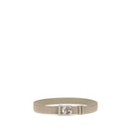 Dolce & Gabbana Gray Calf Leather Bos Taurus Regular Belt