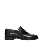 Maison Margiela Black Leather Slip-On Loafers