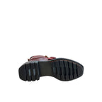 Santoni Red Leather Women Boot