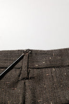 Dolce & Gabbana Dark Brown HighWaist Tapered Trouser Pants
