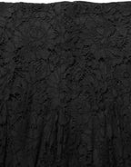 Dolce & Gabbana Black Floral Cut Out Lace A-line Mini Skirt