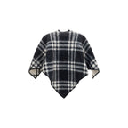 Burberry Gray Wool Oves Aries Scarf