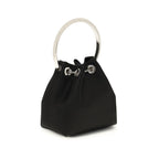 Jimmy Choo Black Silk Shoulder Bag