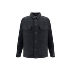 Balmain Black Cotton Shell Jacket