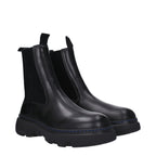 Burberry Black Leather Ankle Boots