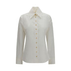 Khaite White Cotton Dress Shirt
