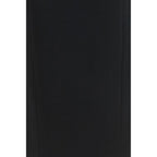 Khaite Black Acetate Long Skirt