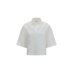 Brunello Cucinelli White Cotton Blouse