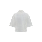 Brunello Cucinelli White Cotton Blouse
