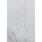 Brunello Cucinelli White Cotton Dress Shirt