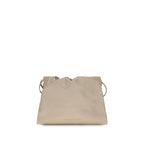 Brunello Cucinelli Beige Calf Leather Bos Taurus Clutch Bag