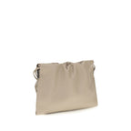 Brunello Cucinelli Beige Calf Leather Bos Taurus Clutch Bag