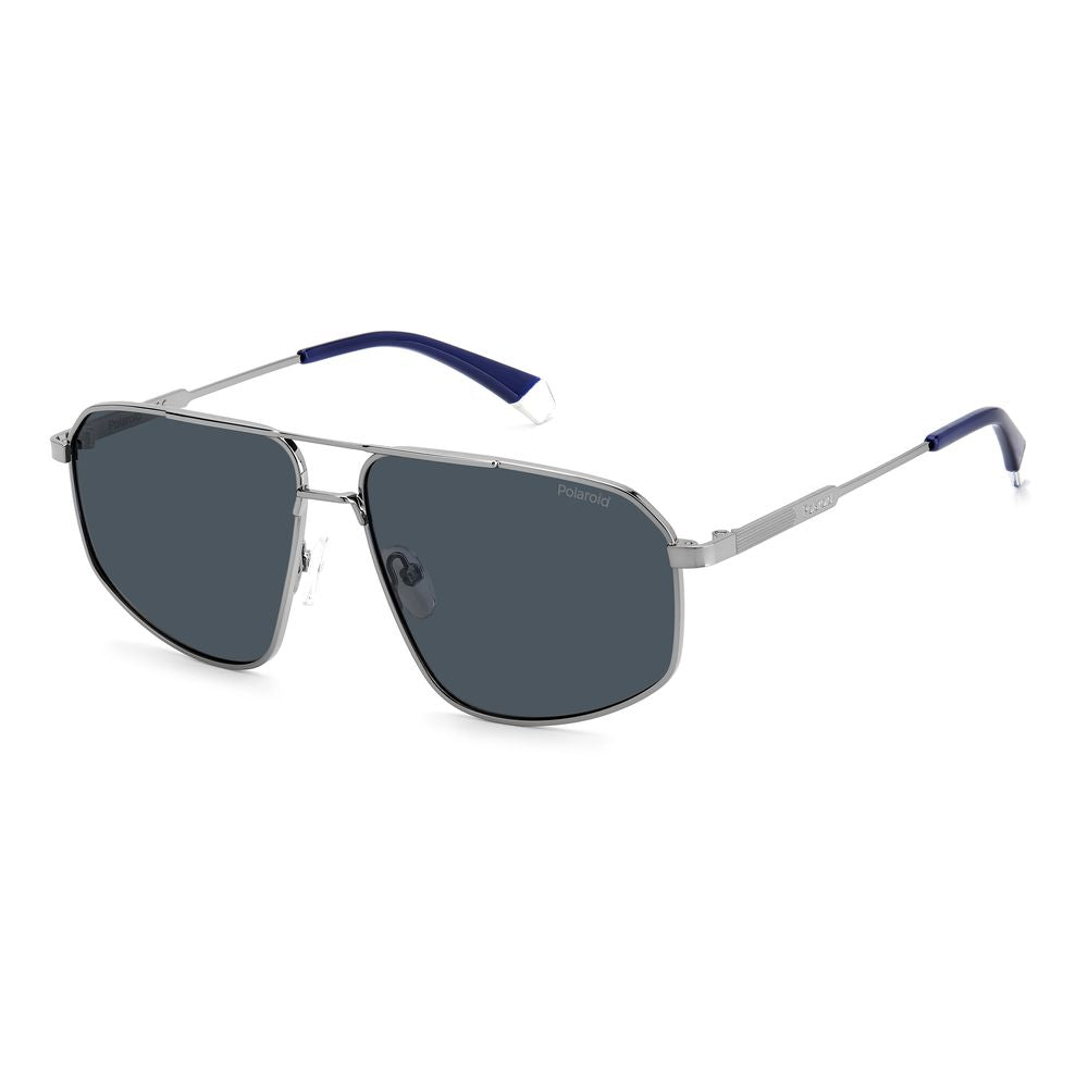Polaroid Gray Stainless Steel Sunglasses