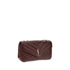 Saint Laurent Bordeaux Lamb Ovis Aries Aries Shoulder Bag