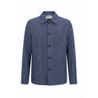 Malo Blue Linen Men's Jacket