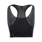 Moschino Black Cotton Sport Bra