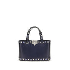 Valentino Garavani Black Calf Leather Bos Taurus Handbag
