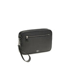 Valentino Garavani Black Calf Leather Bos Taurus Wallet