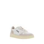 Autry White Calf Leather Bos Taurus Athletic Sneakers