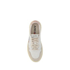 Autry White Calf Leather Bos Taurus Athletic Sneakers