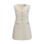 Self-Portrait Beige Polyamide Casual Dress