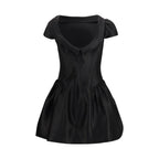 Self-Portrait Black Polyester Casual Dress