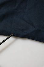 Dolce & Gabbana Blue Wool Logo Single Breasted Coat Jacket