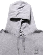 Dolce & Gabbana Gray Cotton Logo Hooded Sweatshirt Sweater