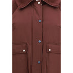 Brunello Cucinelli Bordeaux Polyester Full-Length Jacket