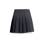 Self-Portrait Gray Polyamide Mini Skirt