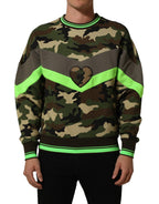 Dolce & Gabbana Multicolor Camouflage Sweatshirt Men Sweater