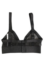 Dolce & Gabbana Black Logo Monogram Soft Cup Brassiere Underwear