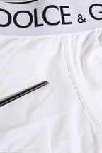 Dolce & Gabbana White Cotton Stretch Regular Boxer Underwear