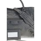 Balenciaga Gray Lamb Ovis Aries Aries Shoulder Bag