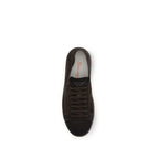Santoni Brown Calf Leather Bos Taurus Sneakers